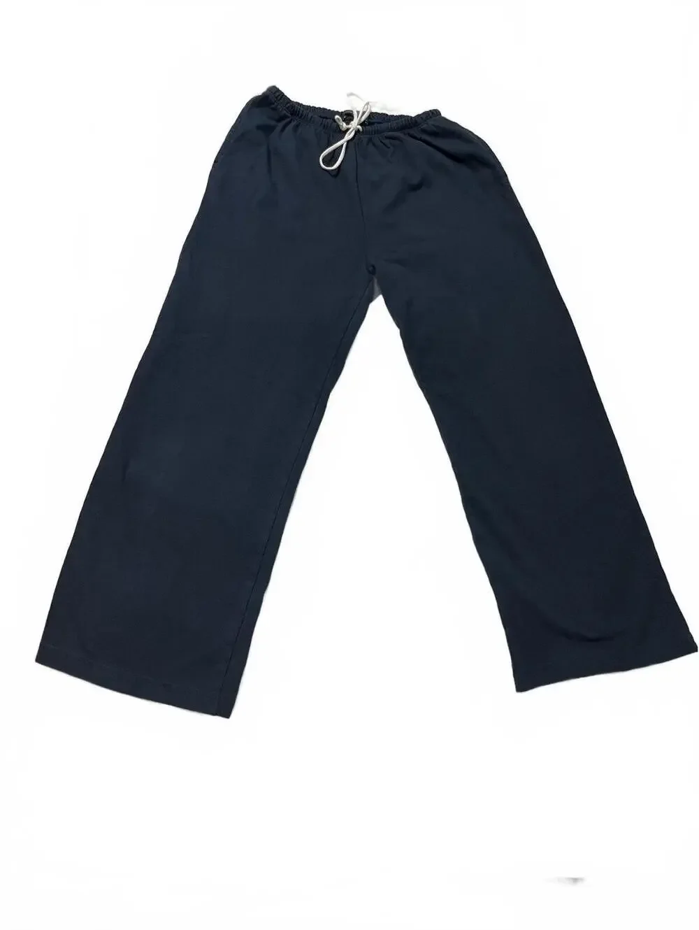 Brandy Melville Navy Blue Drawstring Sweatpants Wide Leg Slouchy Y2K Streetwear